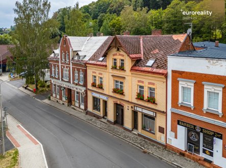 Prostorný dům 380m2 s komerčními prostory, pozemek 615m2, Kraslice