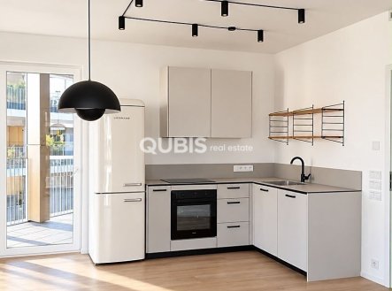 Prostorný nezařízený byt 3+kk s balkonem 40 m² v prestižním rezidenčním projektu