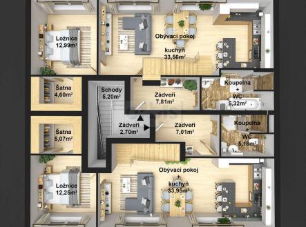Prodej bytu, 5+kk, 128 m²