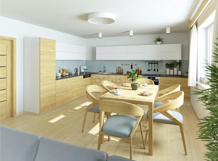 Novostavba bytu 3+kk, 102 m2 + park. stání, Nové Strašecí