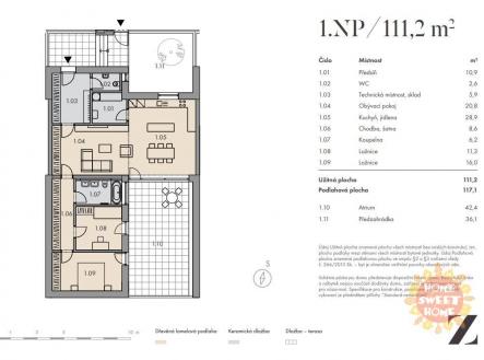 Pronájem - dům/vila, 111 m²