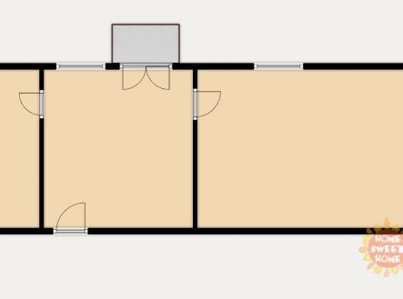 Pronájem bytu, 1+1, 43 m²