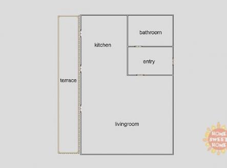 Pronájem bytu, 1+kk, 50 m²