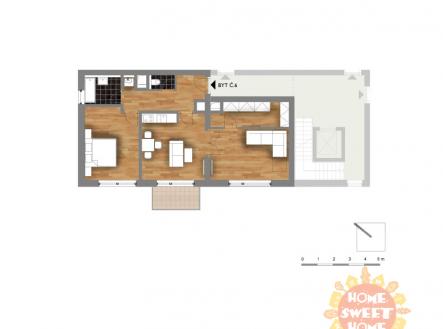 Pronájem bytu, 3+kk, 71 m²