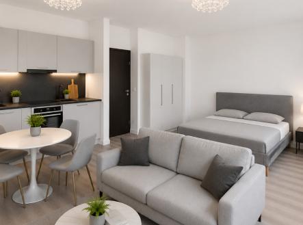 Pronájem bytu, 1+kk, 35 m²
