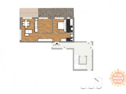 Pronájem bytu, 3+kk, 69 m²