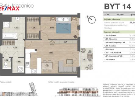 Prodej bytu, 2+kk, 68 m²