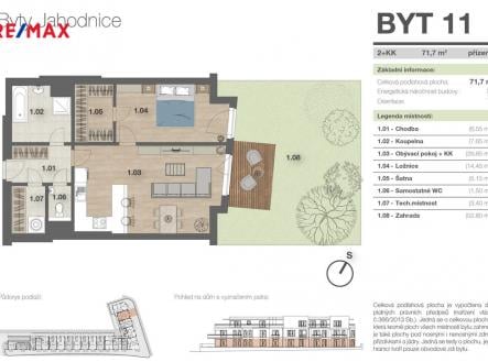 Prodej bytu, 2+kk, 71 m²