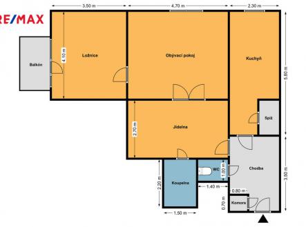 Prodej bytu, 2+1, 77 m²