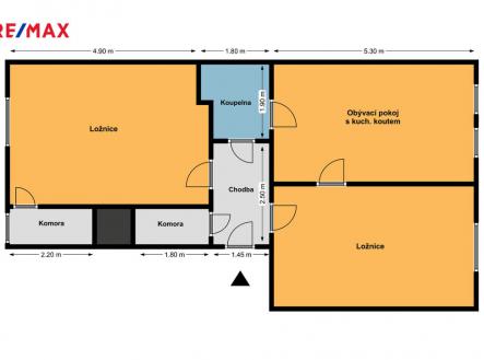 Prodej bytu, 3+kk, 75 m²