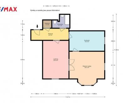 Prodej bytu, 3+kk, 87 m²