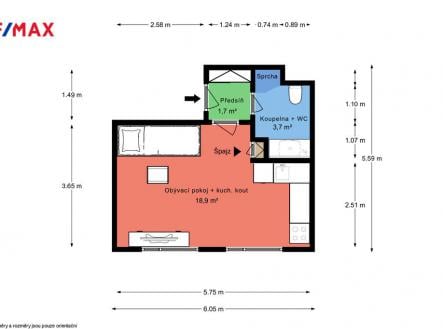 Prodej bytu, 1+kk, 27 m²