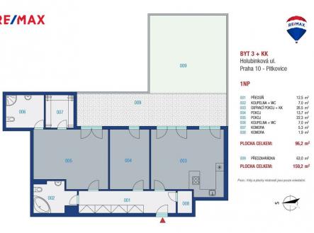 Prodej bytu, 3+kk, 96 m²