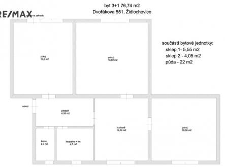 Prodej bytu, 3+1, 114 m²