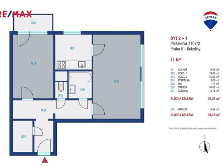 Prodej bytu, 2+1, 59 m²