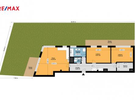 Prodej bytu, 3+kk, 86 m²