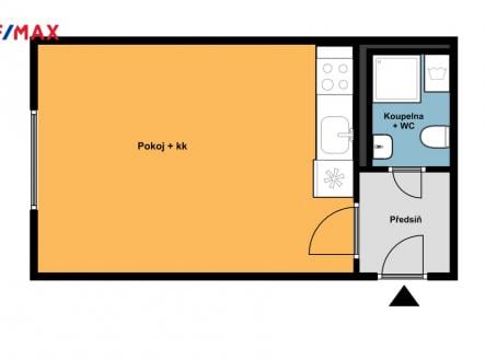 Pronájem bytu, 1+kk, 23 m²