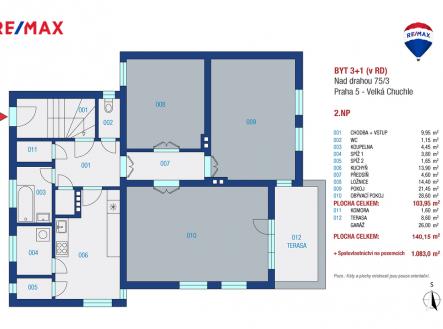 Prodej bytu, 3+1, 104 m²