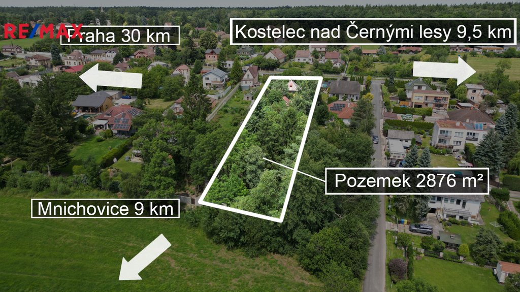 orientace pozemek Srbín