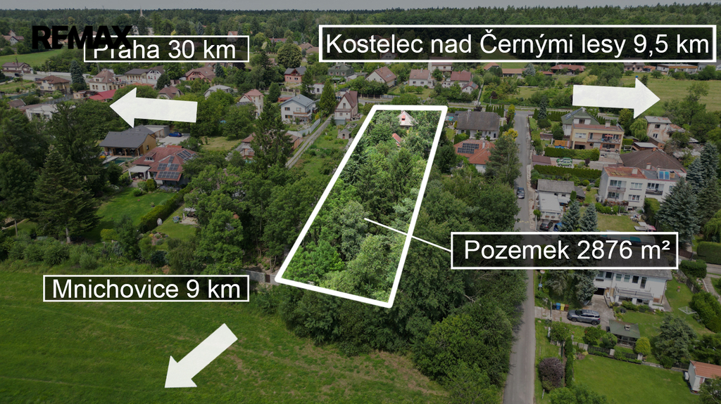 orientace pozemek Srbín