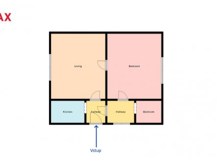 Prodej bytu, 2+1, 53 m²