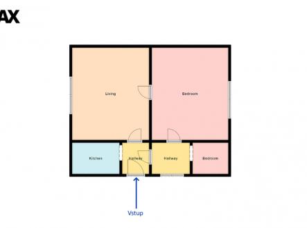 Prodej bytu, 2+1, 53 m²