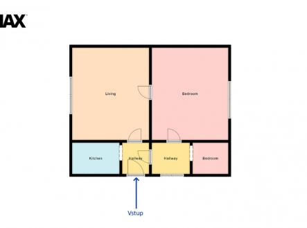 Prodej bytu, 2+1, 53 m²