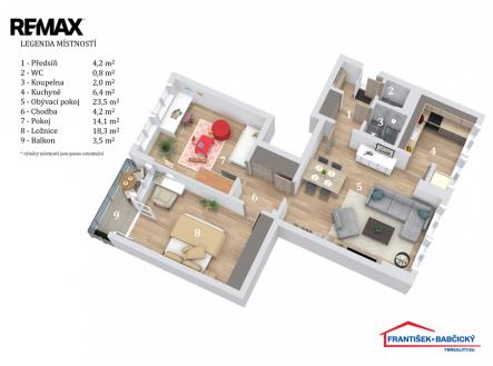 Prodej bytu, 3+1, 77 m²