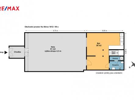 Pronájem bytu, 1+kk, 100 m²