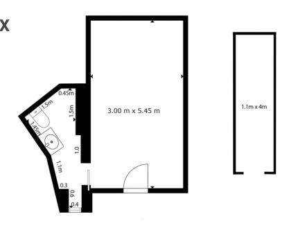 Pronájem skladovací prostor, 17 m²