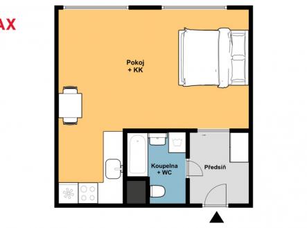 Pronájem bytu, 1+kk, 32 m²
