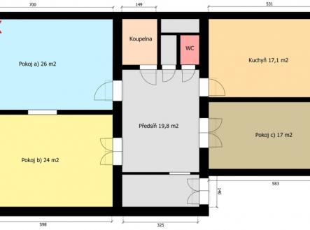 Prodej bytu, 3+1, 114 m²