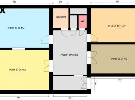Prodej bytu, 3+1, 114 m²