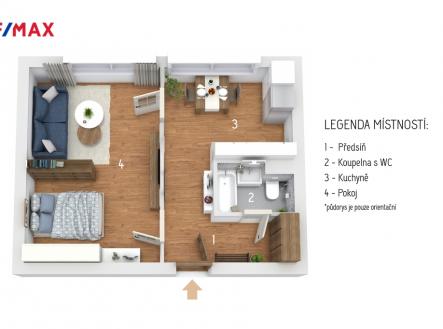 Prodej bytu, 1+1, 38 m²