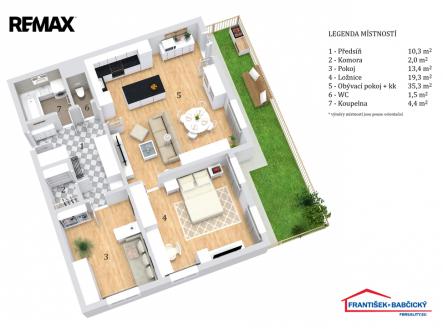Prodej bytu, 3+kk, 87 m²