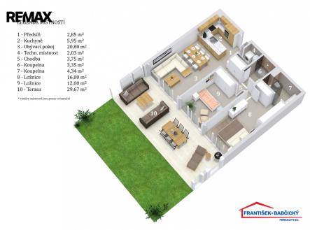 Prodej bytu, 3+kk, 72 m²