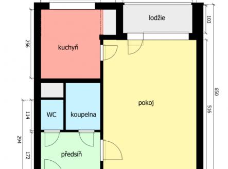Pronájem bytu, 1+1, 35 m²