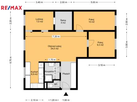Pronájem bytu, 4+kk, 73 m²