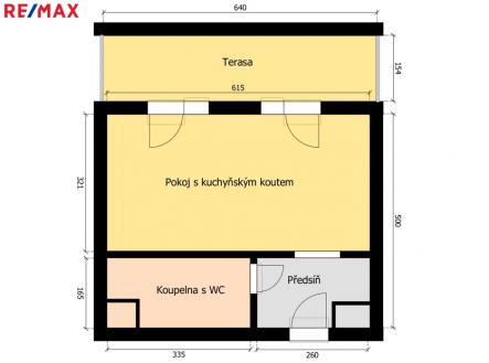 Pronájem bytu, 1+kk, 30 m²
