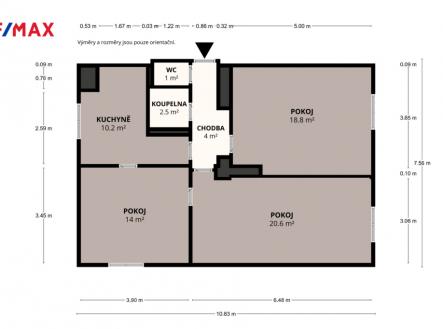 Prodej bytu, 3+1, 73 m²