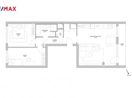 Pronájem bytu, 3+kk, 82 m²