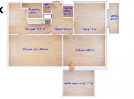 Prodej bytu, 3+1, 73 m² obrázek