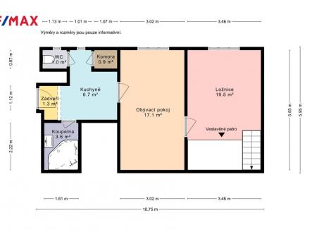 Prodej bytu, 2+kk, 51 m²