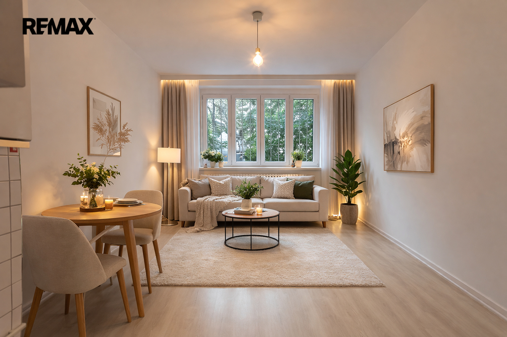 kuchyň s obývákem vizualizace