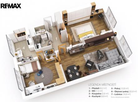 Prodej bytu, 3+1, 77 m²