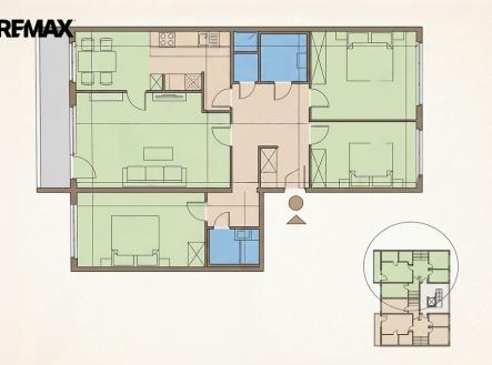 Prodej bytu, 4+1, 94 m²