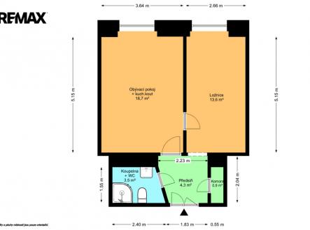 Prodej bytu, 2+kk, 44 m²