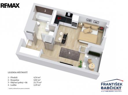 Prodej bytu, 1+kk, 34 m²