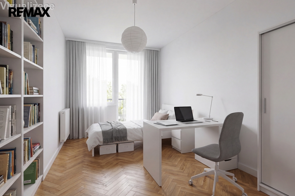 Studentský pokoj - vizualizace