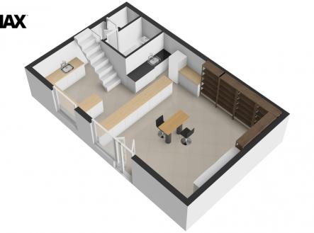 Pronájem obchodní prostory, 52 m²
